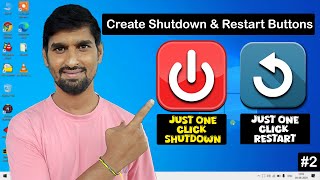 Quick Shutdown Windows 1011  Create Shutdown amp Restart Buttons  Class 2  Computer Tutorial [upl. by Terrill]