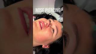 Nose piercing ⚠️ Full process [upl. by Aniri]