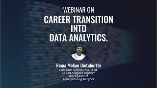 ImarticusLive Webinar on quotCareers Transition into Data Analyticsquot [upl. by Eyeleen]