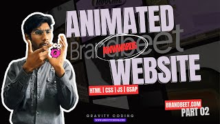 🚀 One Step Up with Awwwards Website Scroll Animation  HTML CSS JS GSAP  Part 02  Brandbeet [upl. by Viking]