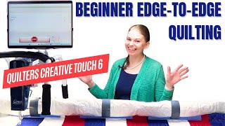 Learn Computerized Quilting Basics Quilters Creative Touch 6 QCT 6 [upl. by Osmen]