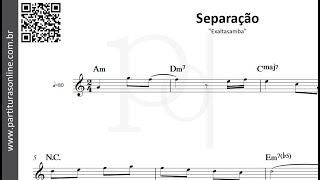 Separação ♪ Exaltasamba  Partitura [upl. by Elleirda]