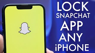 How To Passcode Lock Snapchat On ANY iPhone [upl. by Hajan363]