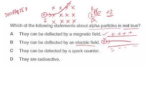 Which statements is not true about alpha particle Is alpha particle radioactive 2001PPp1q35 [upl. by Olsewski]