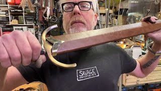 Adam Savages One Day Builds Sword Scabbard [upl. by Olfe]