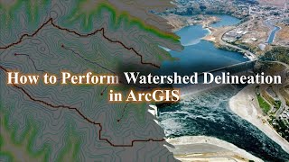 Basic GIS  12 How to perform watershed Delineation in ArcGIS [upl. by Jacobine964]