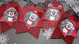 Handmade Holiday 2015  Penguin PeekABoo Tags [upl. by Siri]