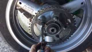 SV650 Chain and Sprocket Change [upl. by Berga]