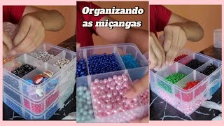 Organizando as miçangas [upl. by Anayaran]