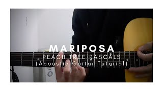 DETAILED Guitar Tutorial W Demos on How to Play MARIPOSA by PEACH TREE RASCALS [upl. by Krahling681]