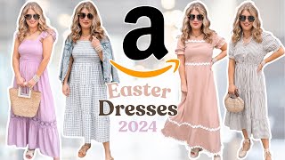 Amazon Easter Dresses  Affordable Spring Dress Haul 2024 [upl. by Aracaj]