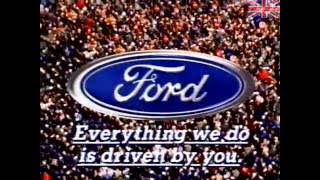 Ford  Advert  Everything We Do Is Driven by You  1991 [upl. by Annek]