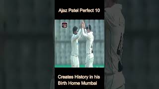 Ajaz Patel Perfect 10 Wicket Haul vs India in Mumbai ajazpatel 10wickets indvsnz [upl. by Hedvige616]