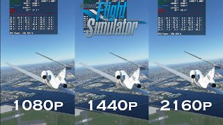 Microsoft Flight Simulator  1080p vs 1440p vs 2160p  Ultra Settings  RTX 2080 Ti  Tokyo [upl. by Kamin]