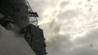 Navy 20MM Vulcan Cannon Ship Defense System Phalanx CIWS in Action [upl. by Devinne]