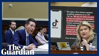 TikTok CEO shown video threatening committee chair during Congress hearing [upl. by Atterys]