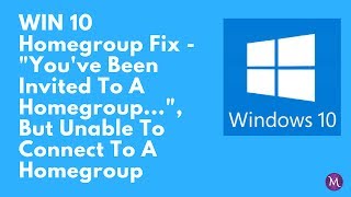 WIN 10 Homegroup Fix REVISED AUDIO Revision Uploaded 7317 [upl. by Cardew]