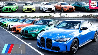 2022 BMW M3 and M4 Competition Individual colors at Media Event [upl. by Ynahpit128]