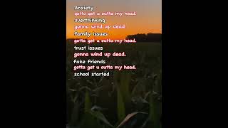 Anxiety 😥 anxiety sad stress music nature song anxieties school friends family frindship [upl. by Bertold]