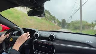 Test Drive POV Ferrari Portofino on closed Road [upl. by Gio594]