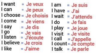 140 Phrases Simples en Anglais Avec le Pronom quotI  Jequot [upl. by Ycniuqal]