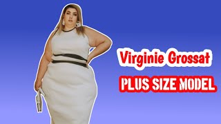 Virginie Grossat 🇫🇷… Natural Plus Size Model  Curvy Fashion Model  Fall Clothing HaulBiography2 [upl. by Hilary246]