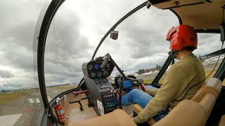 Robinson Helicopter R66 Turbine Full Down Autorotation [upl. by Ecnesse]