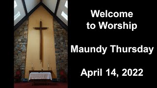 Colesville Presbyterian Church Live Stream Maundy Thursday 14 April 2022 [upl. by Grega]