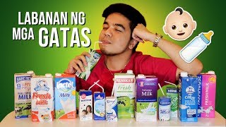 MILK TASTE TEST Labanan Ng Mga Gatas  Red Diaz [upl. by Lonier]