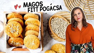 Villámgyors recept Fitt sajtos pogácsa 👩🏻‍🍳 így süss plusz zsiradék nélkül omlós pogácsát [upl. by Esojnauj869]