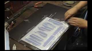 Solarcells EVA encapsulation process part 1 of 2 [upl. by Llenrrad]