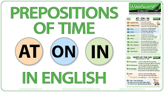 AT ON IN  Prepositions of Time in English [upl. by Arreyt]