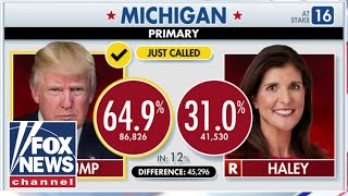 Trump wins Michigan GOP primary [upl. by Moor386]