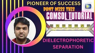 Dielectrophoretic Separation in fpt COMSOL Concept Separation Nanotechnology pioneerofsuccess [upl. by Hahseram]