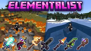 Elementalist Minecraft PE MCPE Bedrock Edition Addon [upl. by Einnol265]