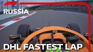 Lando Norris Takes Fastest Lap At Sochi  2021 Russian Grand Prix  DHL [upl. by Sauder]