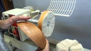 Woodturning Three Stage Beall Buffing System Demonstration [upl. by Ahsatel]