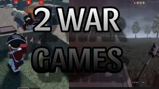 Two Roblox War Games READ DESCRIPTION [upl. by Agna496]