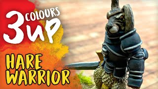 Burrows amp Badgers Miniature Painting Tutorial  Hare Warrior [upl. by Sherry]