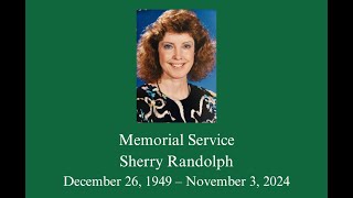 Memorial Service for Sherry Randolph [upl. by Atekal279]