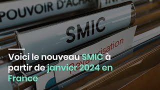 Voici le nouveau SMIC à partir de janvier 2024 en France [upl. by Arther111]