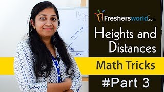 Aptitude Made Easy  Heights And Distances Math Tricks Part  2 [upl. by Htebazila]