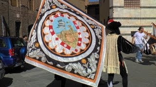 Siena  SheWolf Contrada Contrada della Lupa of Siena Tuscany Toscana Italy HD videoturysta [upl. by Ynohtona737]