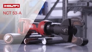 INTRODUCING Hilti Cordless Wire Cutting Tool NCT 53A [upl. by Enirual]