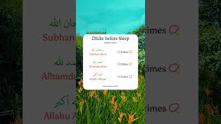 Dhikr before Sleep 📿 [upl. by Anahc]