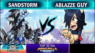 Sandstorm vs Ablazze Guy  Top 32  BCX Singles Finals  NA 1v1 [upl. by Adianez]