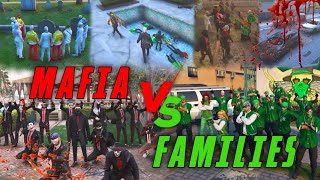 GTA V කොළබ නගරේ RP Mafia Gang Vs Families Gang War [upl. by Titos]