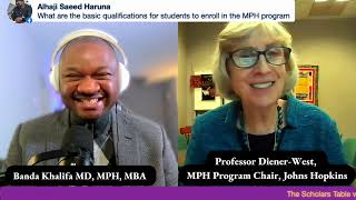 MPH Program Chair from Johns Hopkins Reveals Admission Requirement [upl. by Nylkcaj]