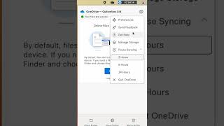 How to UNSYNC OneDrive on a Mac short unsync onedrive [upl. by Cardinal942]