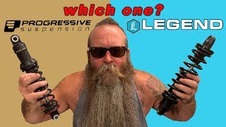 Which suspension is the best choice Legend  Progressive shocks  Motorcycle Shock  Legends [upl. by Ymerrej133]